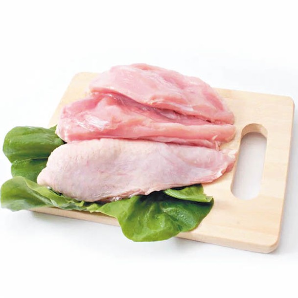 雞胸肉脂肪量較低，兼且是高蛋白質來源，並能增加飽足感。