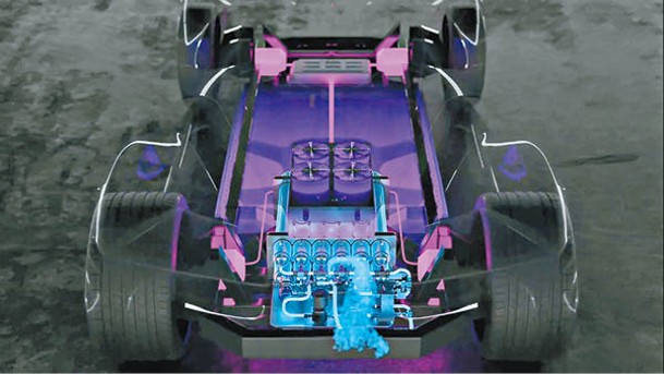 車載革命性氫動力系統，採用創新的低壓儲氫技術，能在更低壓力下儲存更多氫氣。