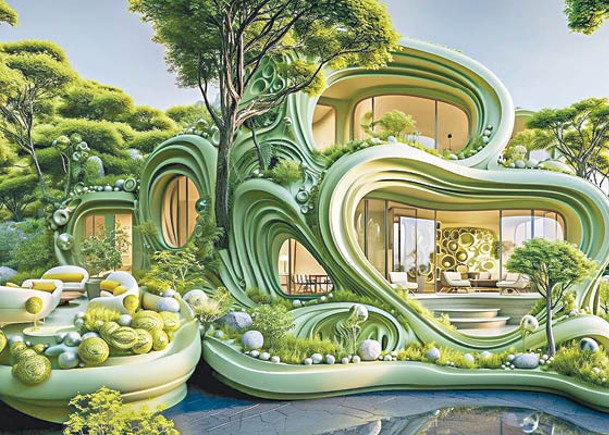 作為綠色建築，「Surreal Landscape」的設計富有童話色彩。（ig@arch_jenifer）