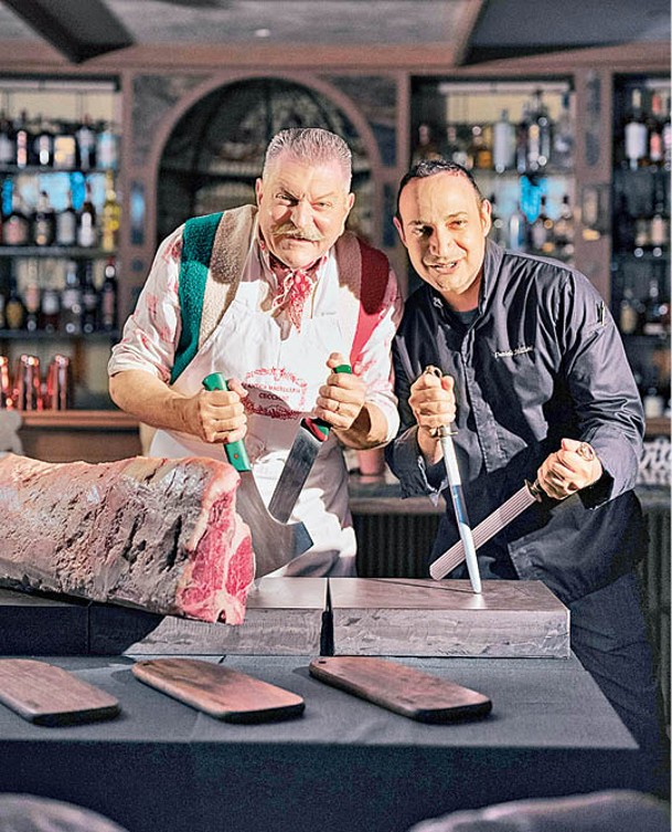 （左）主理人Dario Cecchini和（右）行政總廚Daniele Millian