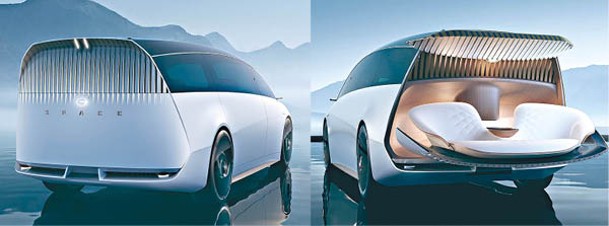 車尾採用與面罩呼應的垂直發光飾條設計，只要按下特設鍵，尾門的上下半部會分別打開，變出舒適又豪華的流動觀景台。