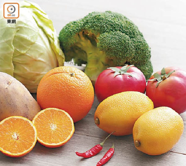 要達致營養均衡的飲食，需吃不同種類的蔬果。