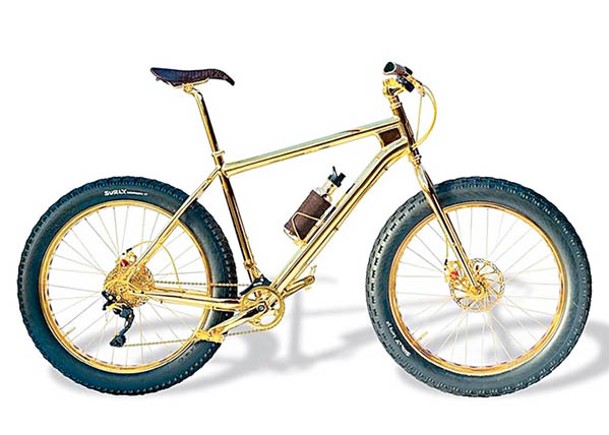 鍍上純24K黃金的山地單車，身價達100萬美元，貴過不少名牌超跑！