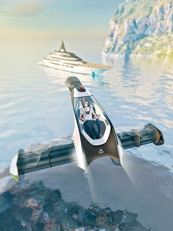 Acro是專為遊艇擁有者而設計的單座位休閒eVTOL概念飛行器，淨重僅200kg。