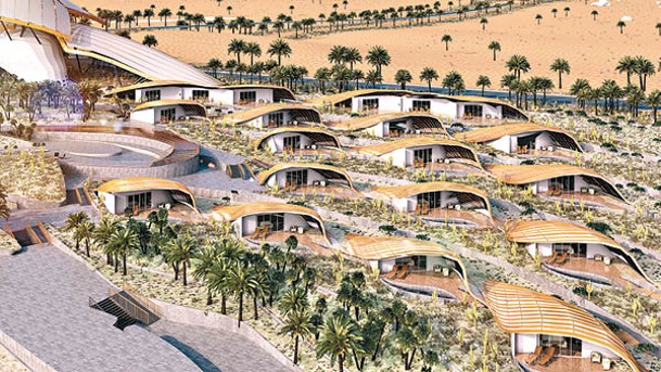 獨立屋的屋頂設計模仿長有尖刺的沙漠植物，具備良好的散熱功能。
