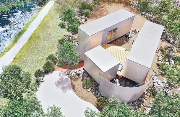 利用移動房屋打造的別墅式客房「Movilla」，實現「與自然共生」的理念。