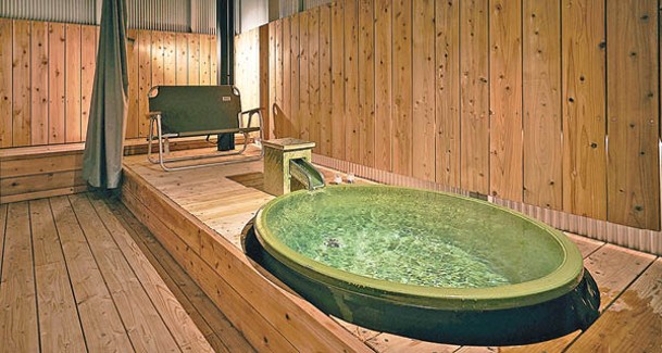 其中一個房型附設露天風呂，真正的沐浴在大自然之中。