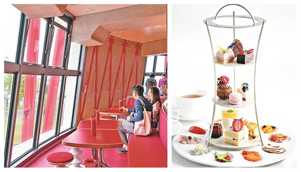 各位於塔內餐廳和咖啡店PORT TERRACE，可享用擺設成神戶港塔外形的High Tea Set。<br>售價：4,400日圓（折約HK$220）