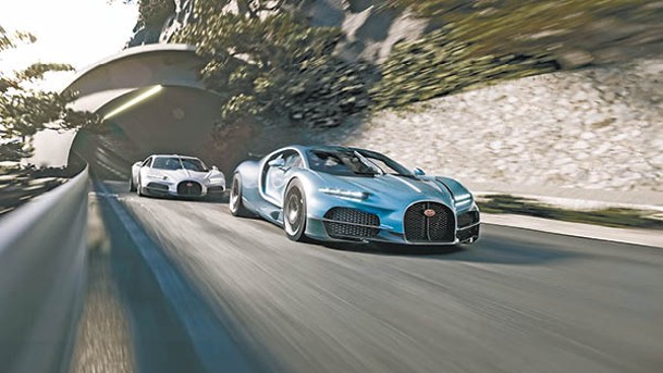 Bugatti新開發的超跑Tourbillon，擁有8.3L自然吸氣V16引擎及2前1後電馬達，綜合馬力達1,800hp。
