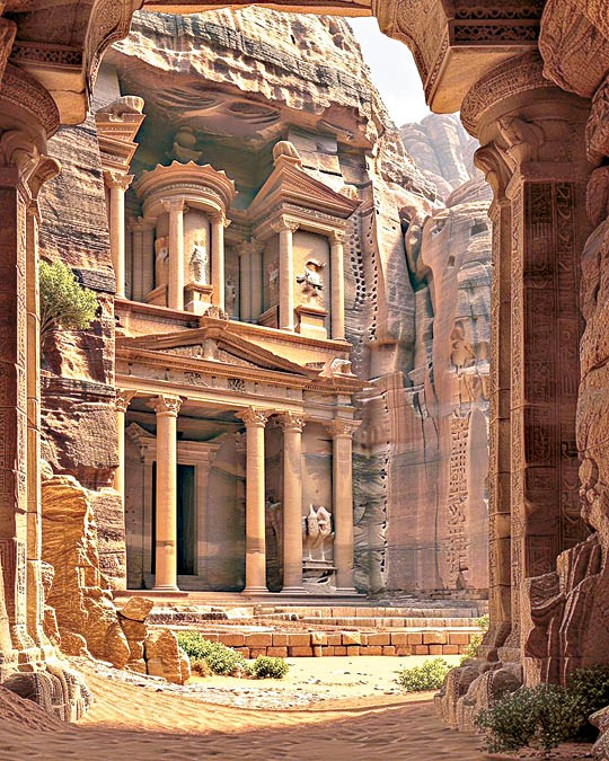 在陽光下，「Inspired by Petra」泛起了夢幻般的金色光芒。（ig@panchevamonika）