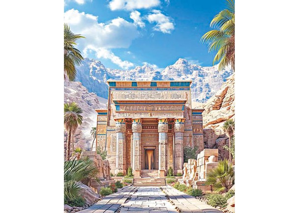 「Cleopatra’s Oasis」貌似古埃及神廟，氣勢逼人。（ig@panchevamonika）