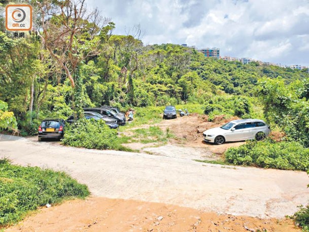 該水上活動店早前甚至涉嫌開闢違建道路旁的一片官地作停車場，讓顧客泊車。