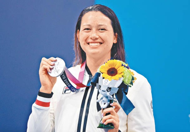 何詩蓓日前在東奧游泳項目奪得兩面銀牌。