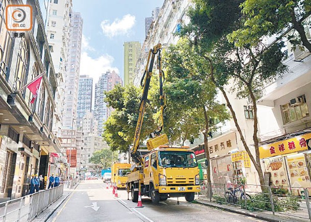 西環水街與德輔道西交界日前發生奪命工業意外。（曾志恆攝）