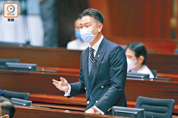 周浩鼎建議律政司增設發言人直接發聲。（李志湧攝）