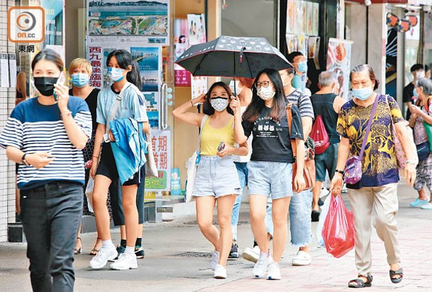 新冠肺炎疫情繼續緩和。（袁志豪攝）