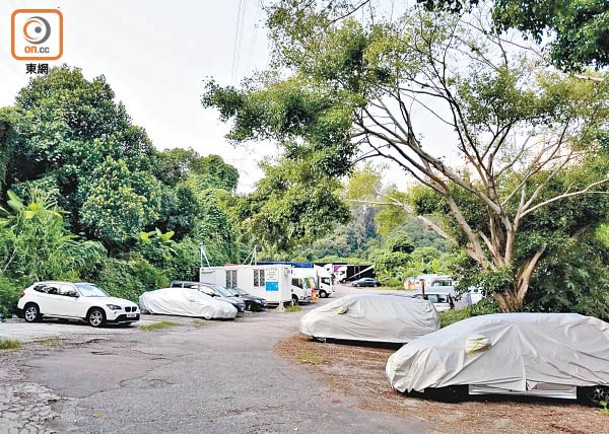 黑社會勢力介入停車場土地糾紛。（文健雄攝）