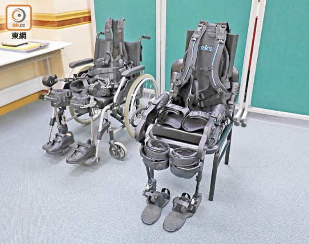 麥理浩復康院現配備3副機械腳協助患者訓練。