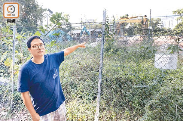 袁智仁指配水庫已動土加設上蓋等設施，政府卻仍未交代保育方案。
