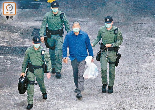 壹傳媒黎智英正在赤柱監獄服刑。