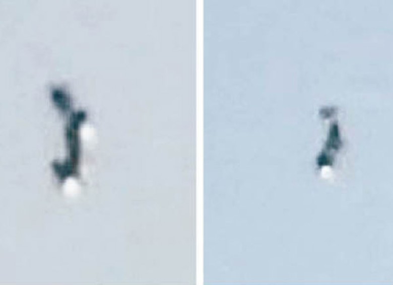 維港：有讀者拍得維港上空驚現不明飛行物。