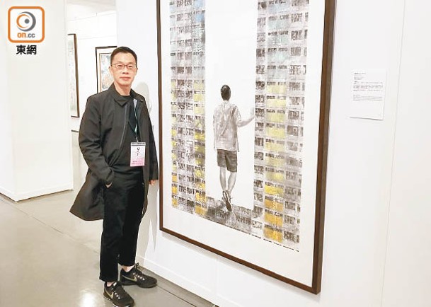 黃偉建冀透過畫作，呼籲政府解決基層住屋問題。