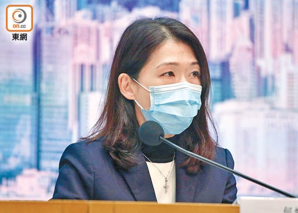 何婉霞表示，目前仍有超過600名新冠病人留醫。（胡家豪攝）