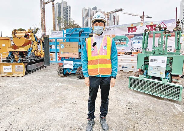 江曉霖稱機械人能減低施工過程的安全風險。