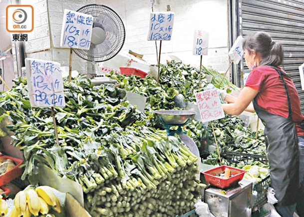內地供港蔬菜中斷，一度令價格飆升。