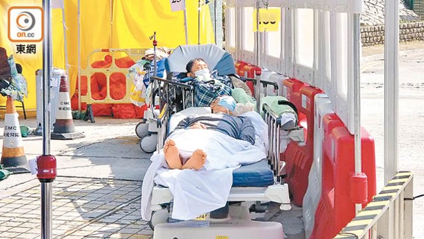 明愛醫院：部分戶外病床位置受太陽直曬。