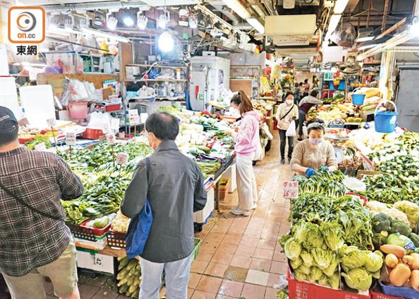蔬菜批發價已回落至平日水平。（袁志豪攝）