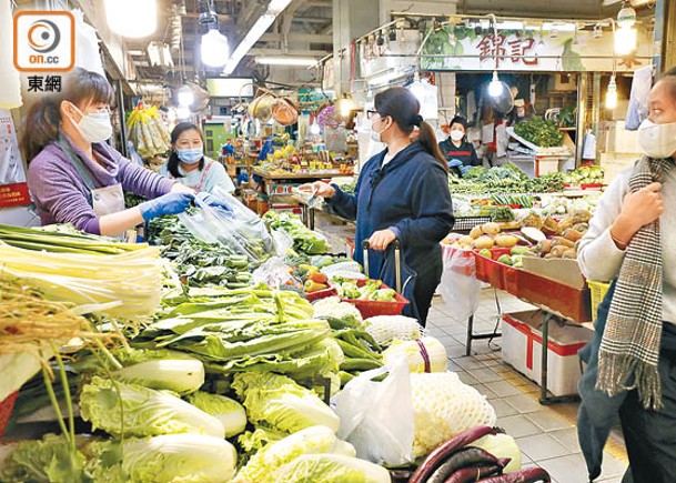 內地2500公噸蔬菜供港  每斤批發價：菜心$9.6白菜$8.8