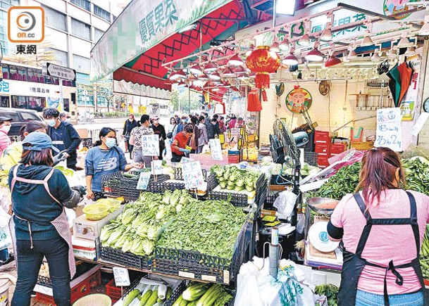 內地供港食品足  蔬菜批發價下降