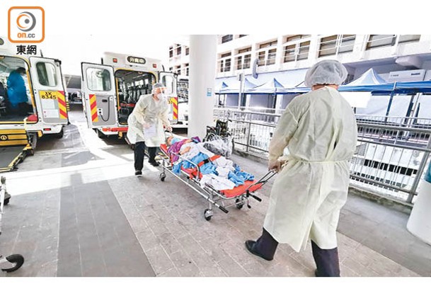 伊利沙伯醫院在第5波疫情期間轉作定點醫院，專門接收新冠患者。