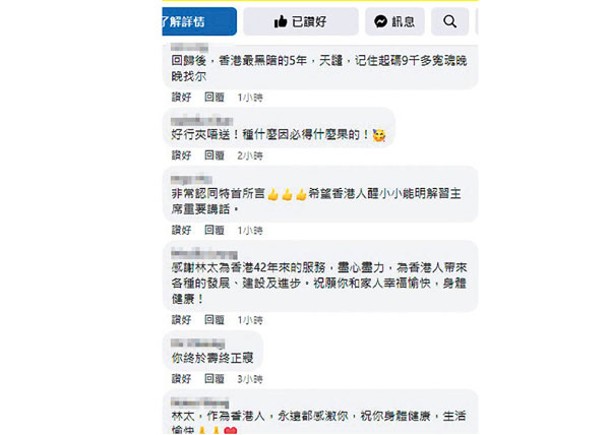 政情：林鄭社交平台最後貼文  網民洩憤