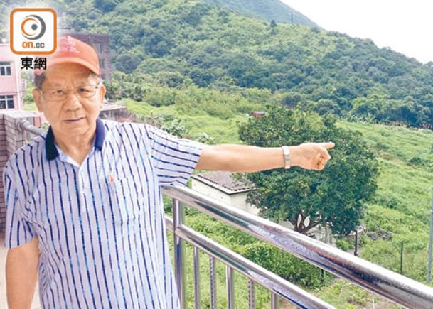 吳水清說梅子林村長年缺少緊急救援通道。