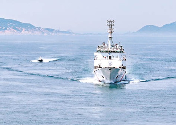 海巡06號駛入福建省南部海域。