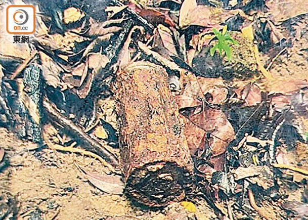 柴灣山坡發現二戰榴彈炮