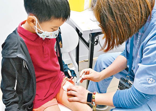 兒童打齊疫苗  預防重症率逾九成