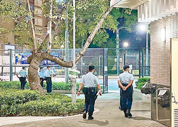 警方加強在麗閣邨一帶巡邏。