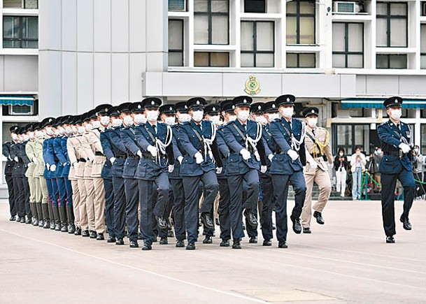 二十大精神宣講會 國家憲法日活動 港府舉辦 紀律部隊參與升旗