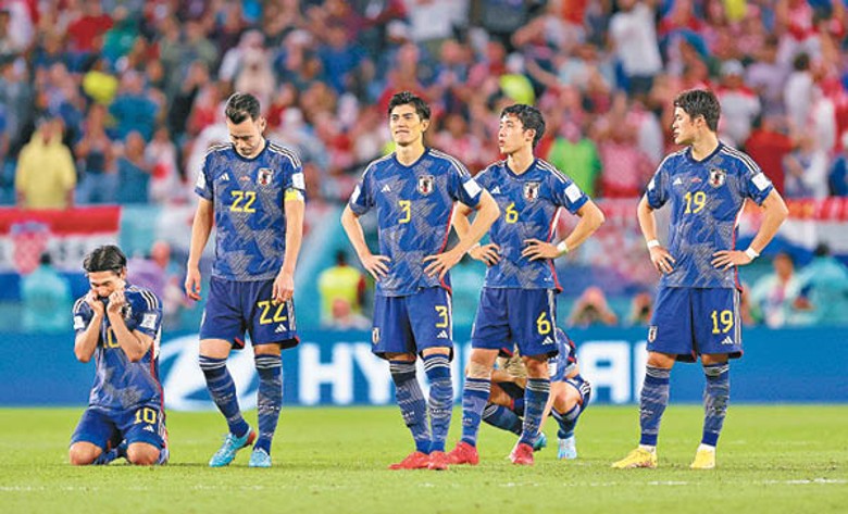 輸波後日本球員失望之情溢於言表。（Getty Images圖片）