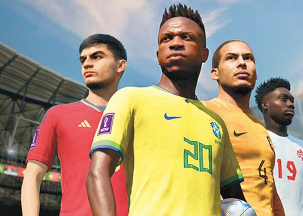 騙徒利用《FIFA 23》遊戲畫面冒充世界盃直播。（FIFA 23網站圖片）
