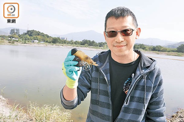 程詩灝認為生態友善式養蝦可套入濕地保育政策中。