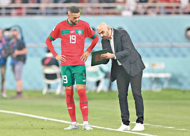 摩洛哥領隊列格拉基（右）對非洲足球的前景充滿信心。（Getty Images圖片）