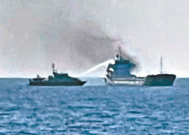 南丫島海面  貨輪自焚  船員喪生