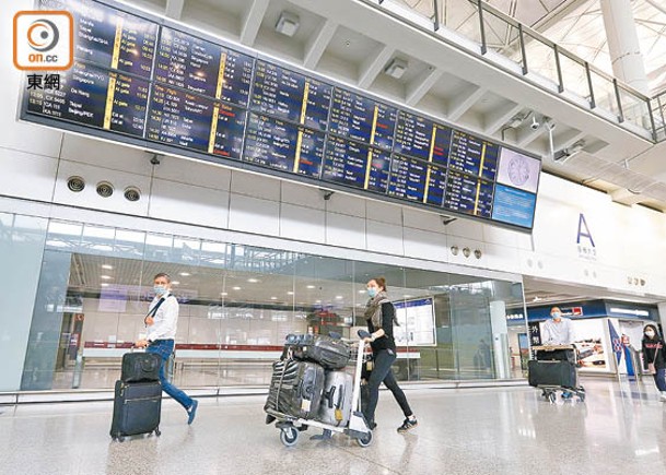 本港1月份機場客運量錄得約210萬人次，以香港居民外遊為主。