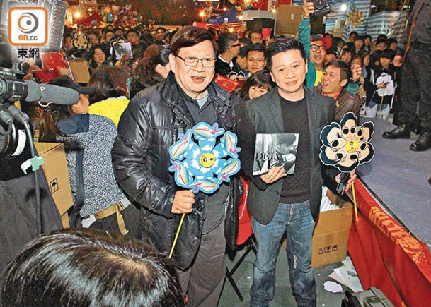 蕭若元（左）之子蕭定一（右）近年多次捲入財務糾紛被入稟追數。