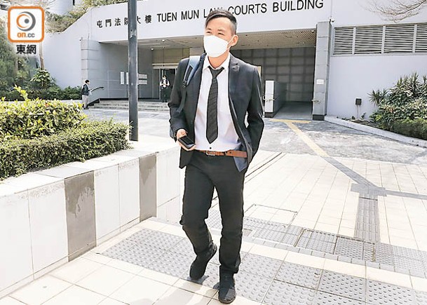 本案次被告林耀然被指與同案另3名被告一同捏造搜屋紀錄。（陳德賢攝）