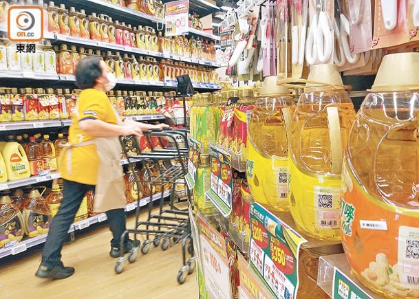 超市貨品按年升2.1%  食油加價10.1%  罐頭價格飆逾三成